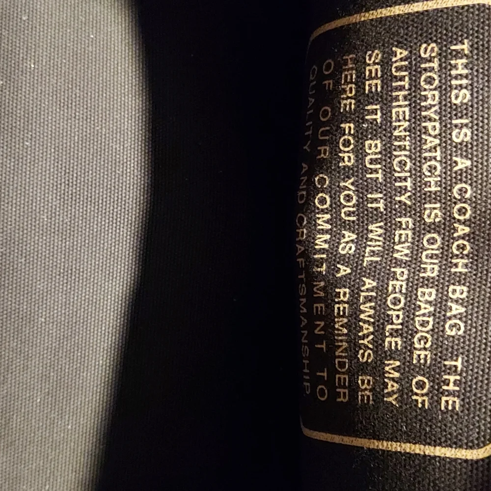 Coach Laptop Black Tote with Gold Logo - Picture 4 of 7